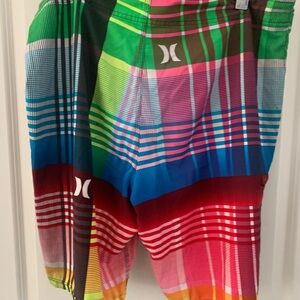 Hurley Multicolor Plaid Board Shorts